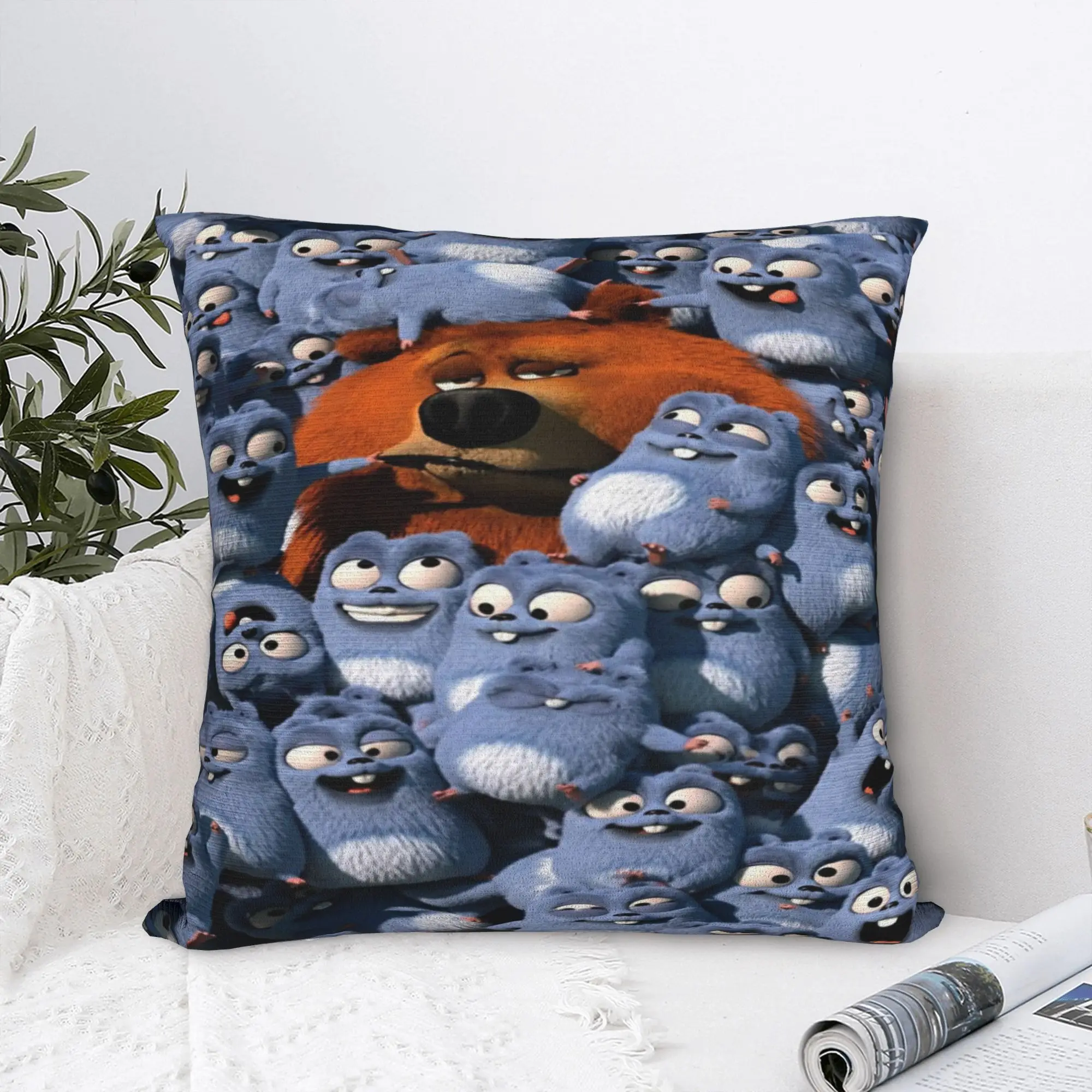 Trendy Home Grizzly And Lemmings  Decor Pillowcases Accessories  Pillow Covers Zippered Multi-Size