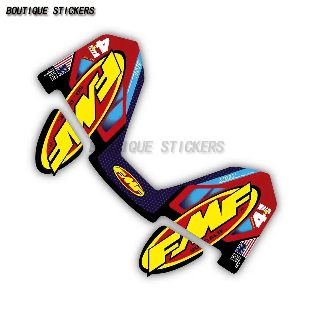 FMF Powerflow 4 Stoke MX Exhaust System Motocoss Pattern Decal Waterproof PVC Decal