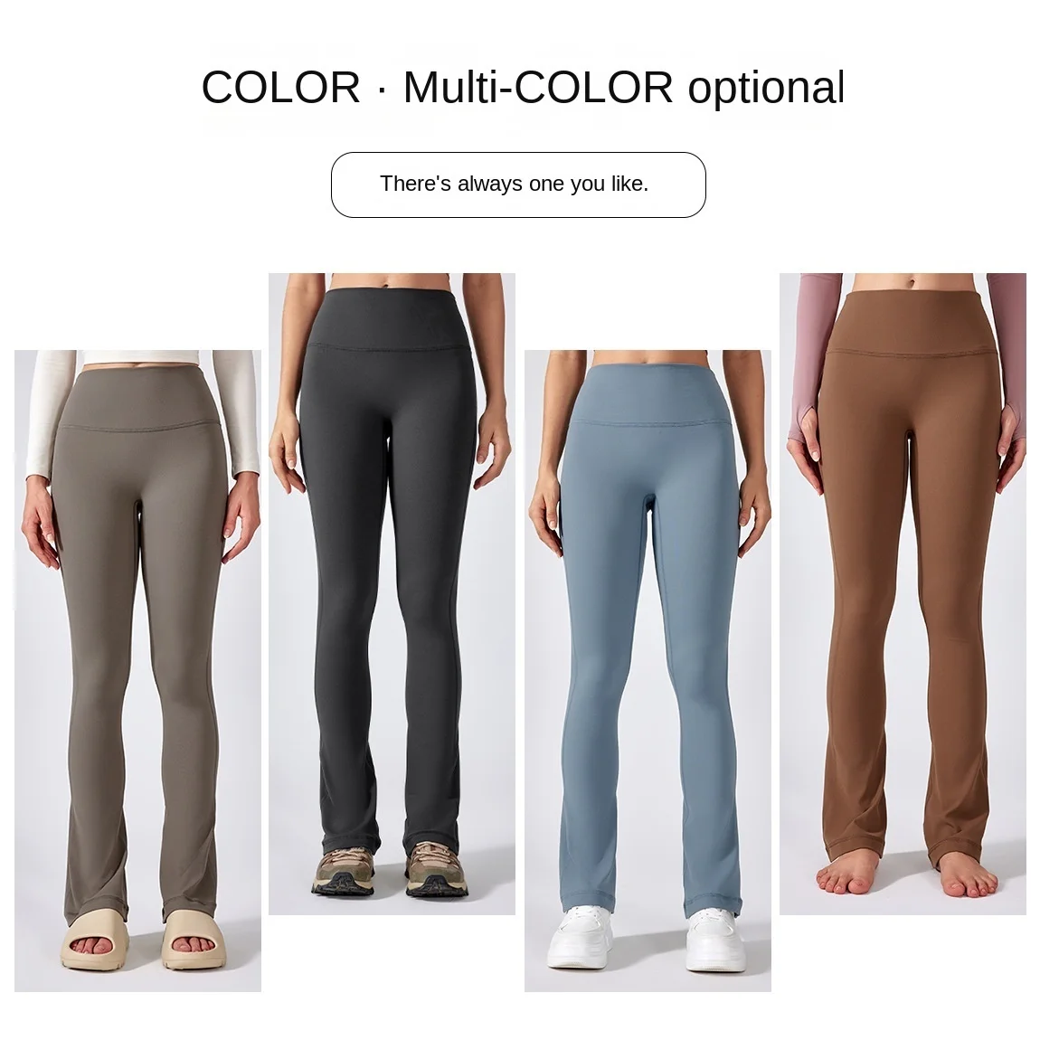 32'' Dupe High Rise Mini Flare Women Pants Buttery-soft Feels Weightless 4 Way Stretch Yoga Leggings Sculpt Flare Skinny Tights