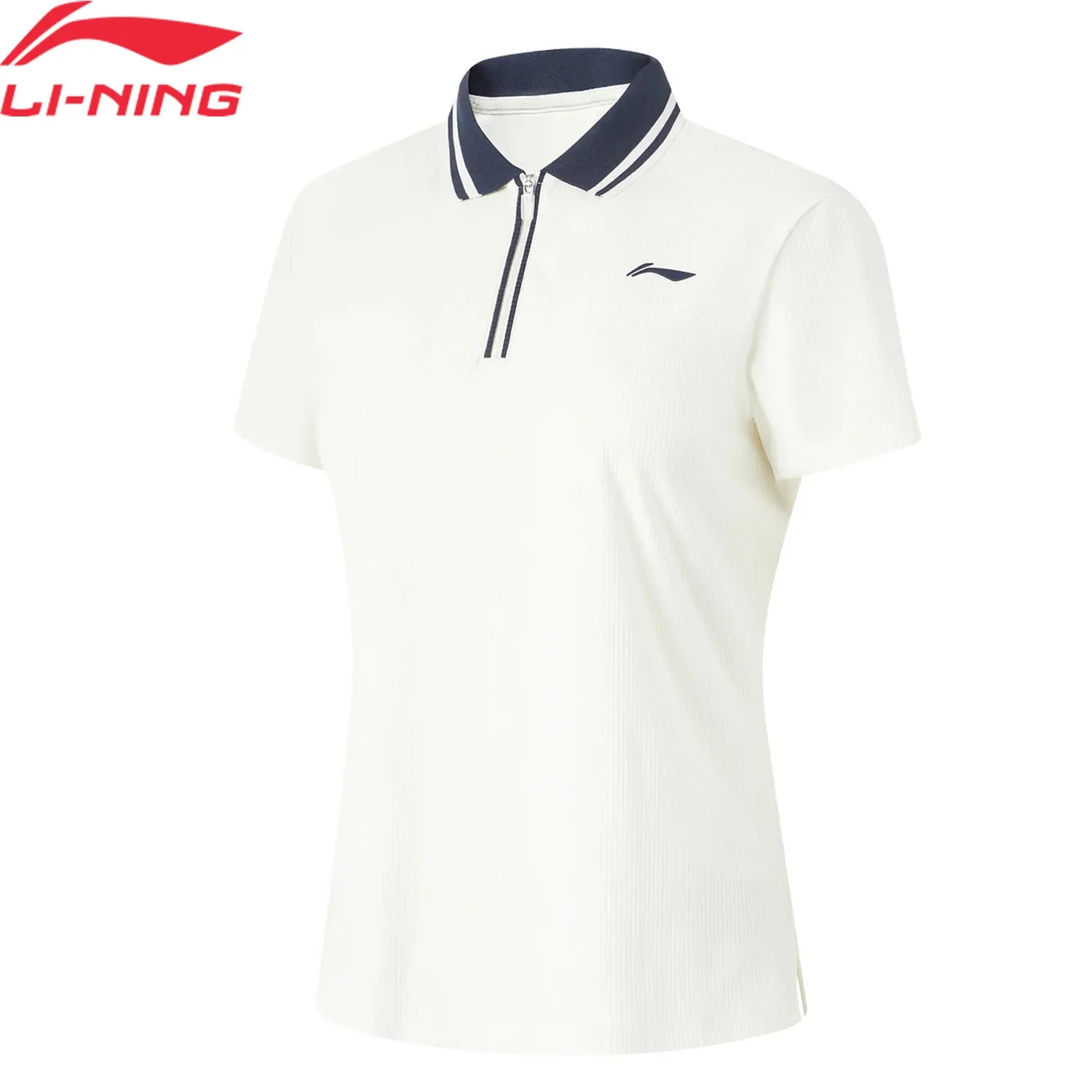 

Li-Ning Women Training POLO T-shirt AT DRY FREEZE 84%Nylon 16%Spandex AT._UV-50+ LiNing Sports Fitness Tee Tops APLU160