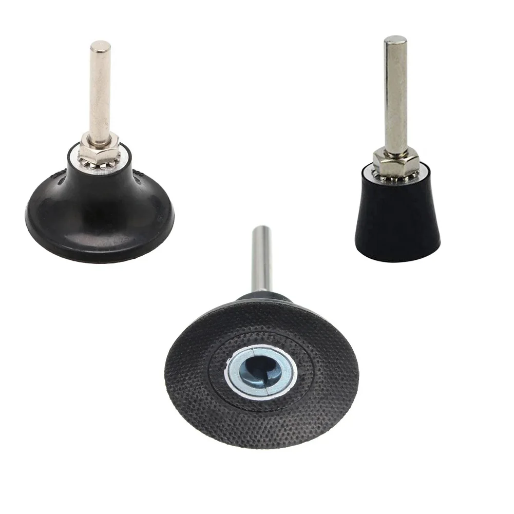 Sanding Disc Holder 25/50/75MM 45MM Black Holder Abrasive Tool 1pc M6 Polish Quick Replacement Sanding Disc Pad