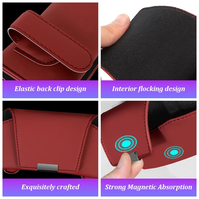 ل ألفا روميو جوليتا 159 147 156 166 ميتو بريرا جوليا ستيلفيو الجلود سيارة قناع نظارات حافظة نظارات شمسية صندوق كليب اكسسوارات #3