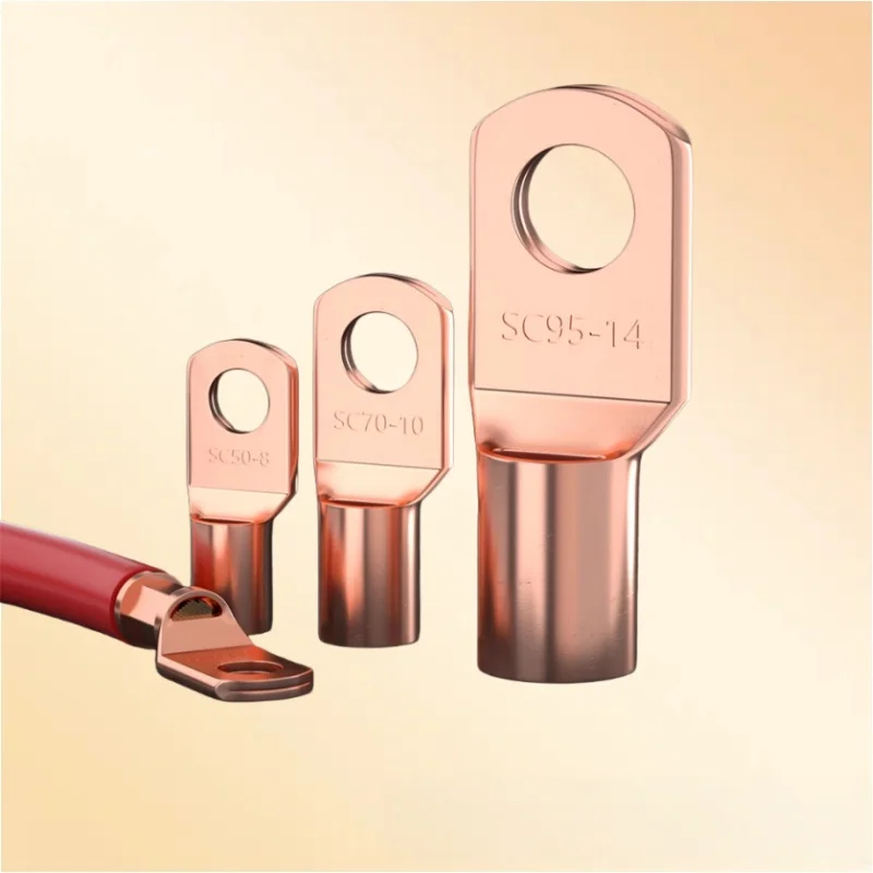 5-20 قطعة 4-70mm2 SC4 SC6 SC10 SC16 SC25 SC35 SC50-95 المعلبة الأسلاك النحاسية الأنف محطة تجعيد SC نوع العروات حلقة كابلات الموصلات عدة