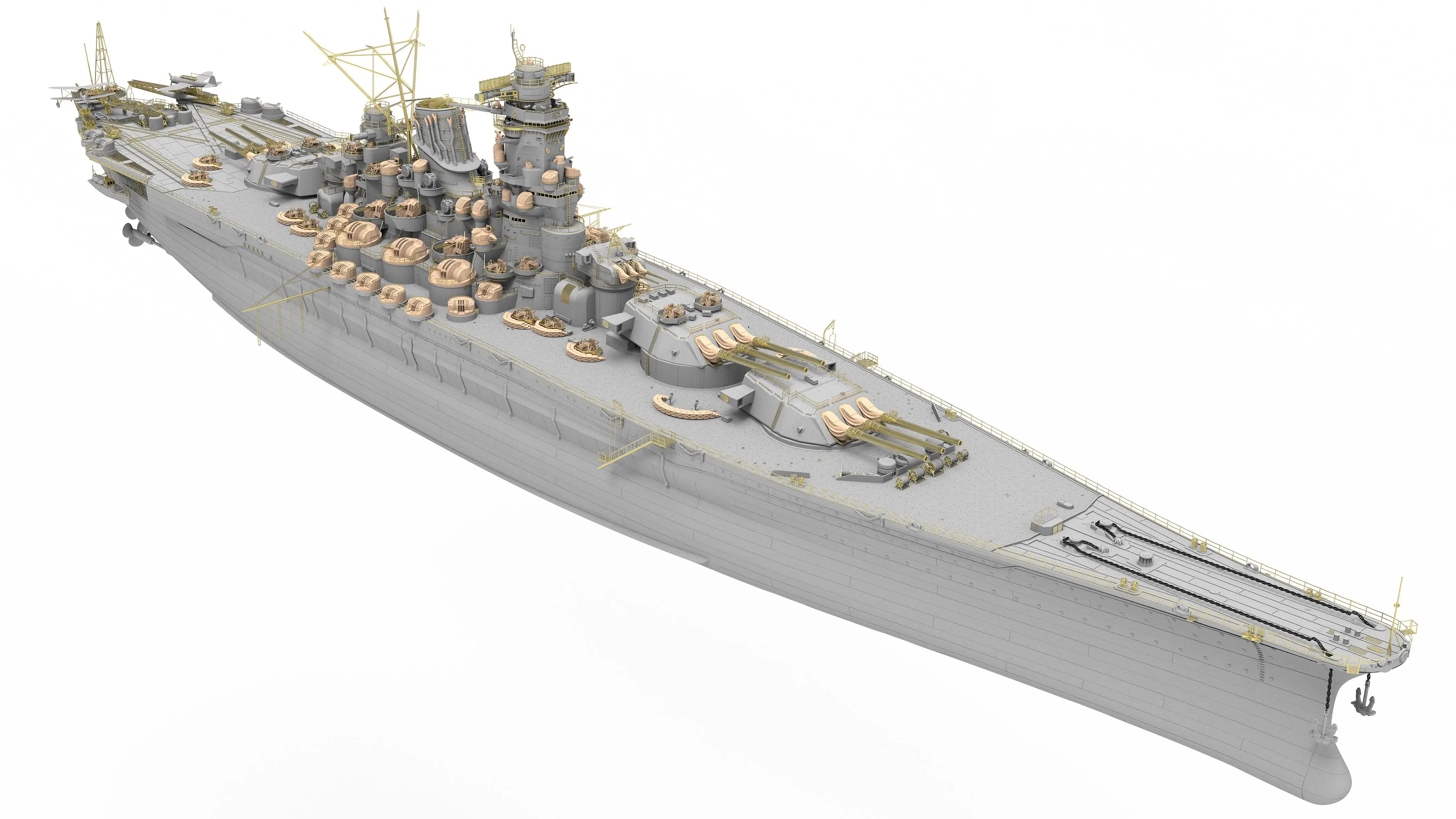 VERYFIRE VF350902 1/350 Scale Japanese Yamato Battleship Luxury Version Plastic Model