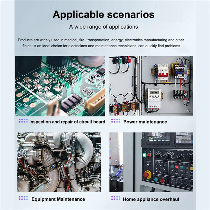 Touch Thermal Imager Multimeter IR Camera Voltage Ohm On/Off Diode for PCB Electronic Repair Thermal Multimeter ET11S