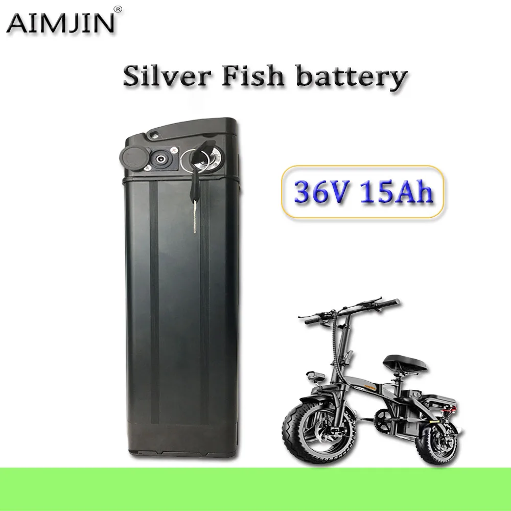 

36V 15Ah For Silver Fish Ebike 500W 750W 1000W 42V 15AH BMS 18650 Lithium Battery Pack