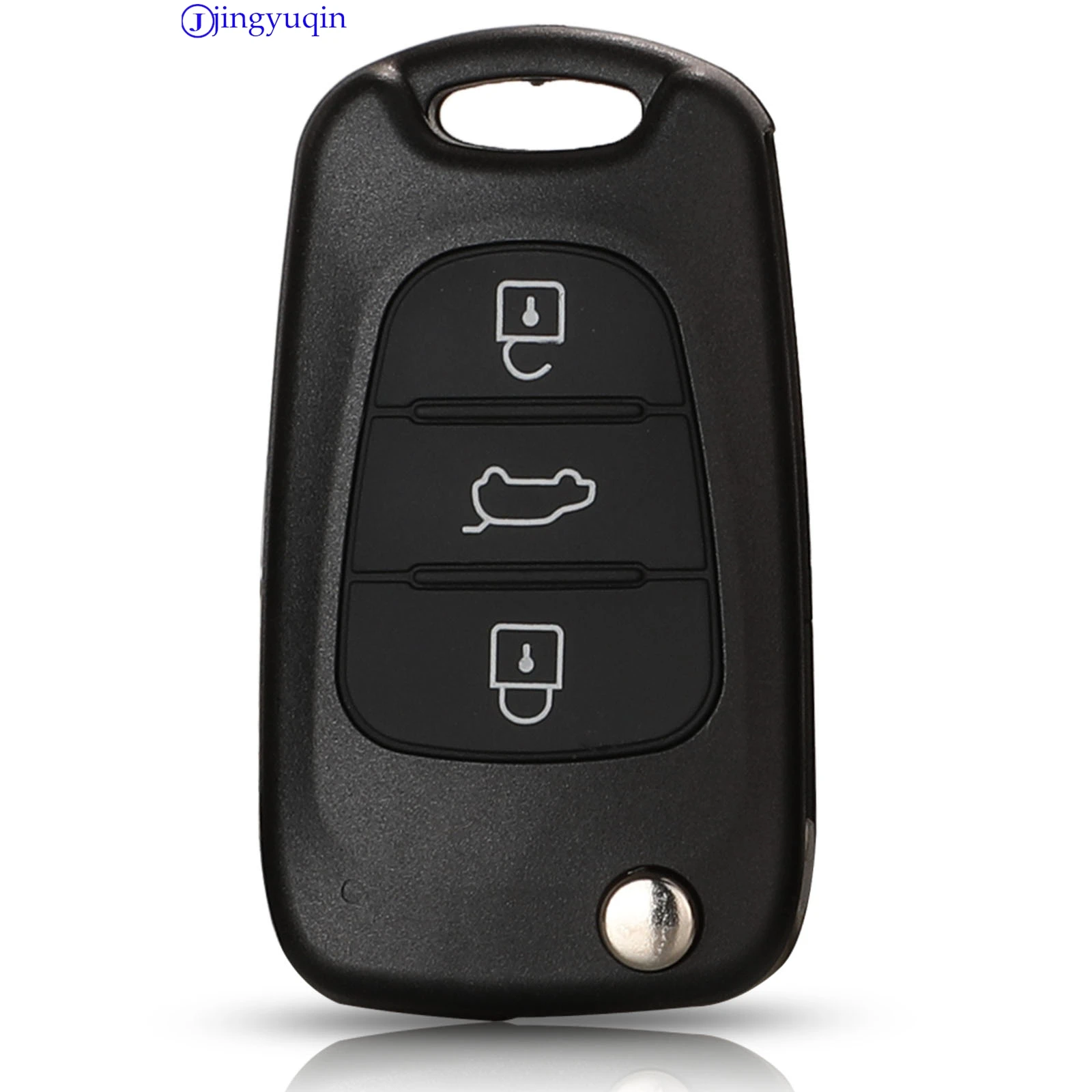 Jingyuqin リモート新車キーシェル制御ヒュンダイ ix20 ix30 アゼラ 95430-1K000 95430-1K001 433Mhz ASK ID60Chip