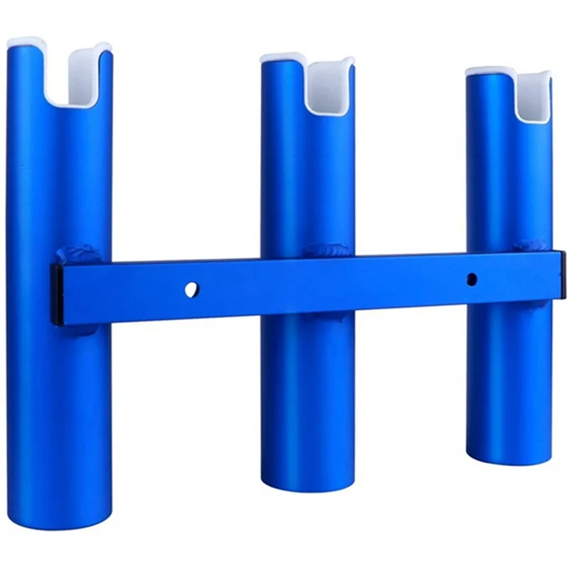 

ABVL-1 Piece Aluminium Fishing Rod Holder 3 Tubes Linked 3 Rod Rack Replacement Parts Accessories For Marine Yacht Boat Truck RV