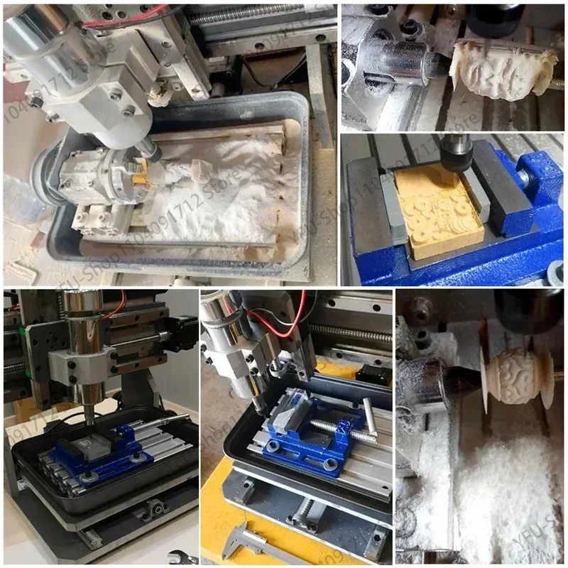 DIY Mini CNC 3020 Router 5 Axis 4 Axis 3 Axis 500W USB Port for Wood Aluminum Engraving Milling Drilling Square Line Rail