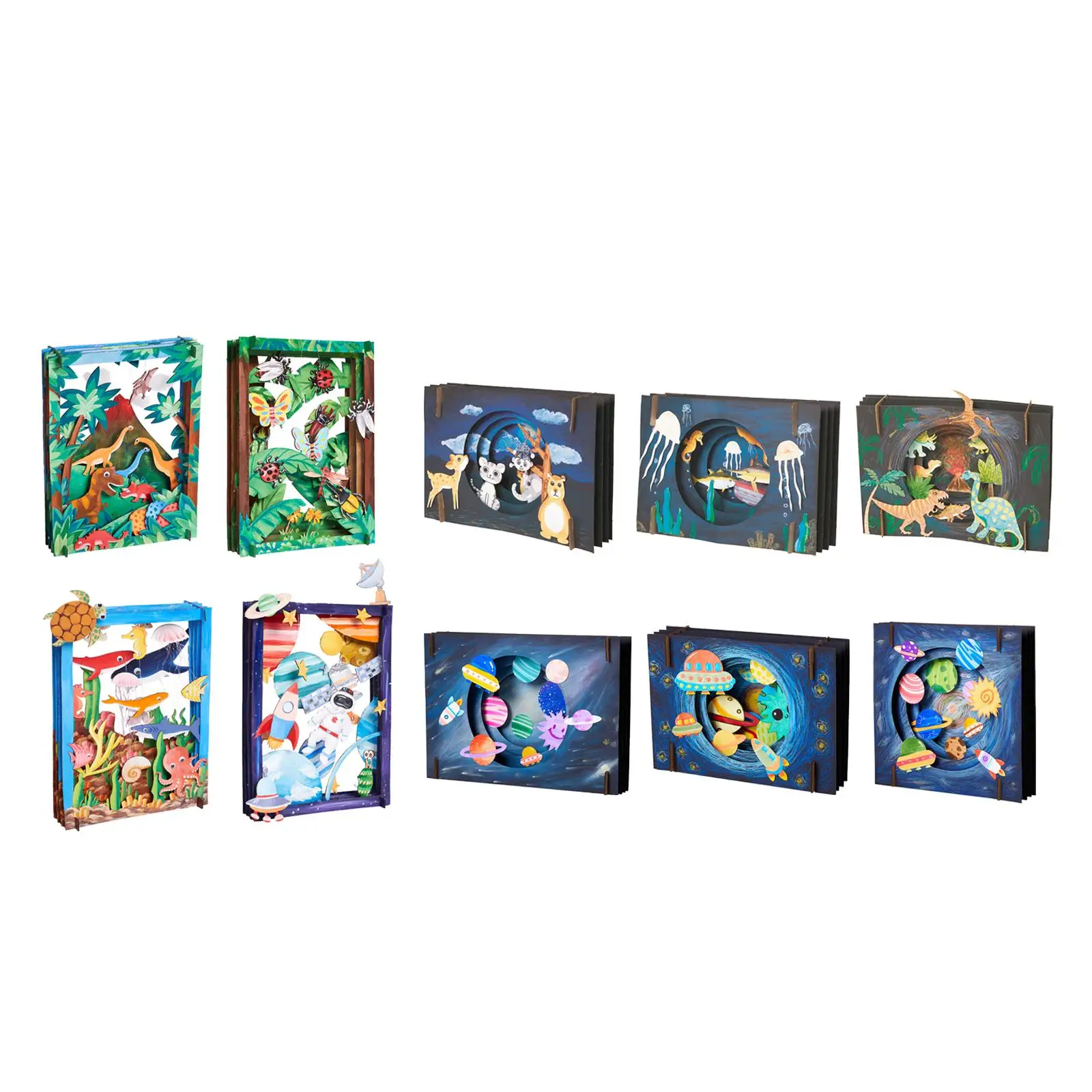 Handmade Coloring Craft Kits Kids Skarry Sky Theme Painting Interactive Toys