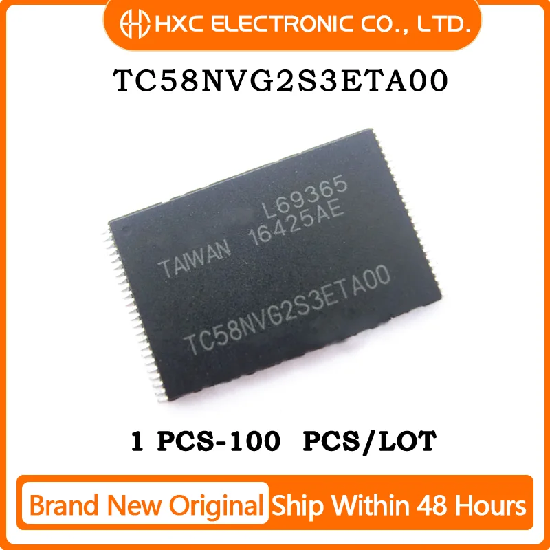 

Free Shipping 1PCS/10PCS/50PCS/100PCS TC58NVG2S3ETA00 Brand New Original IC Chip