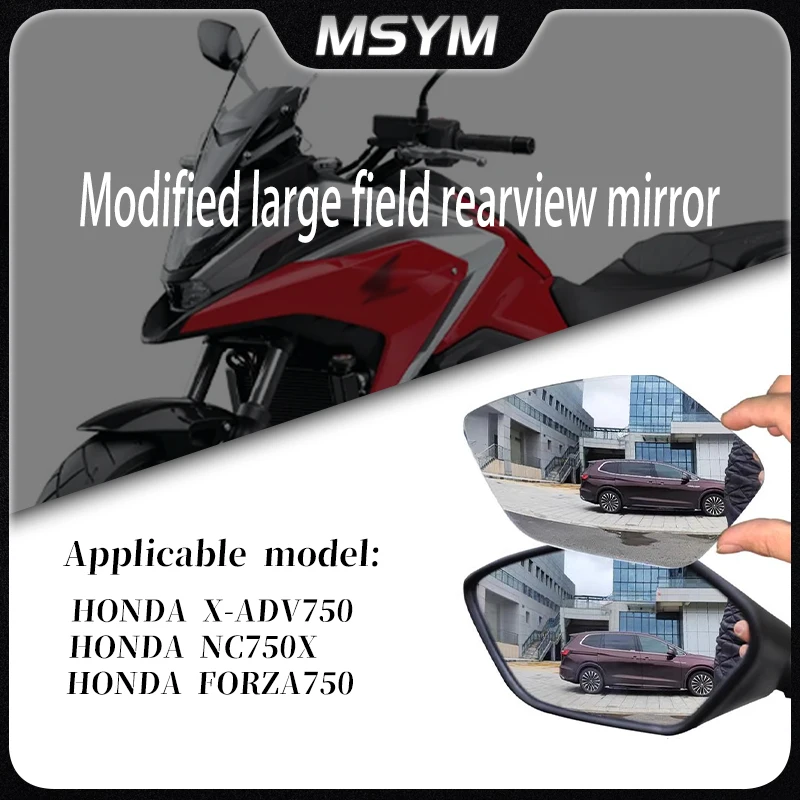 

Motorcycle Convex Mirror Increase View Vision Lens Rearview Mirrors Side Mirror For HONDA X-ADV750 NC750X FORZA750 Forza750