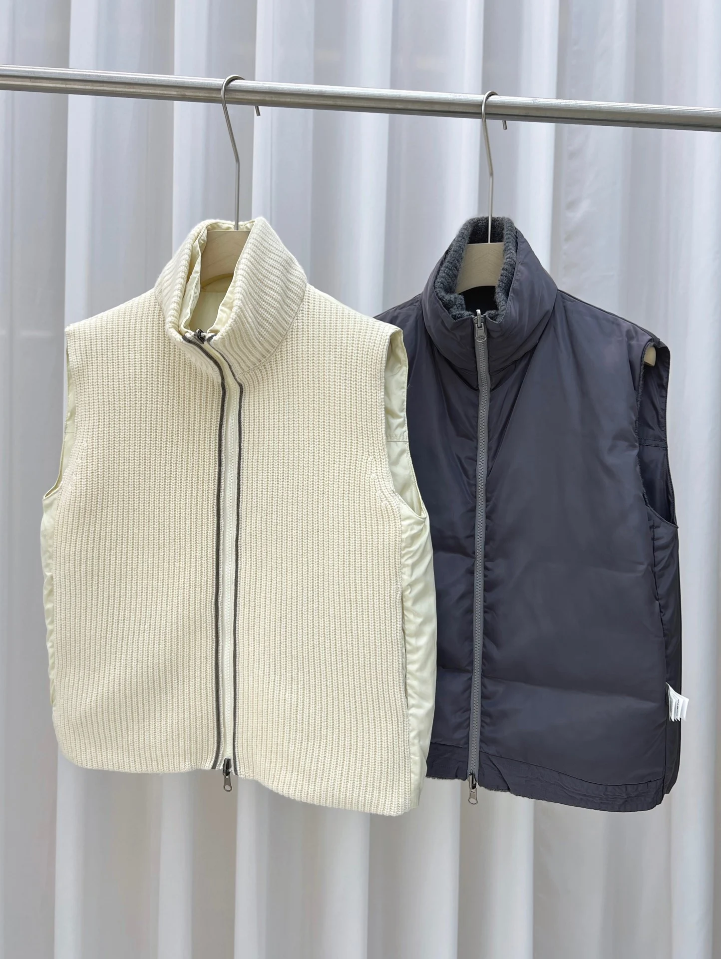 Gilet en duvet pour femme, haut avec patchwork, vêtements d'hiver, nouveau, 2024, 1102