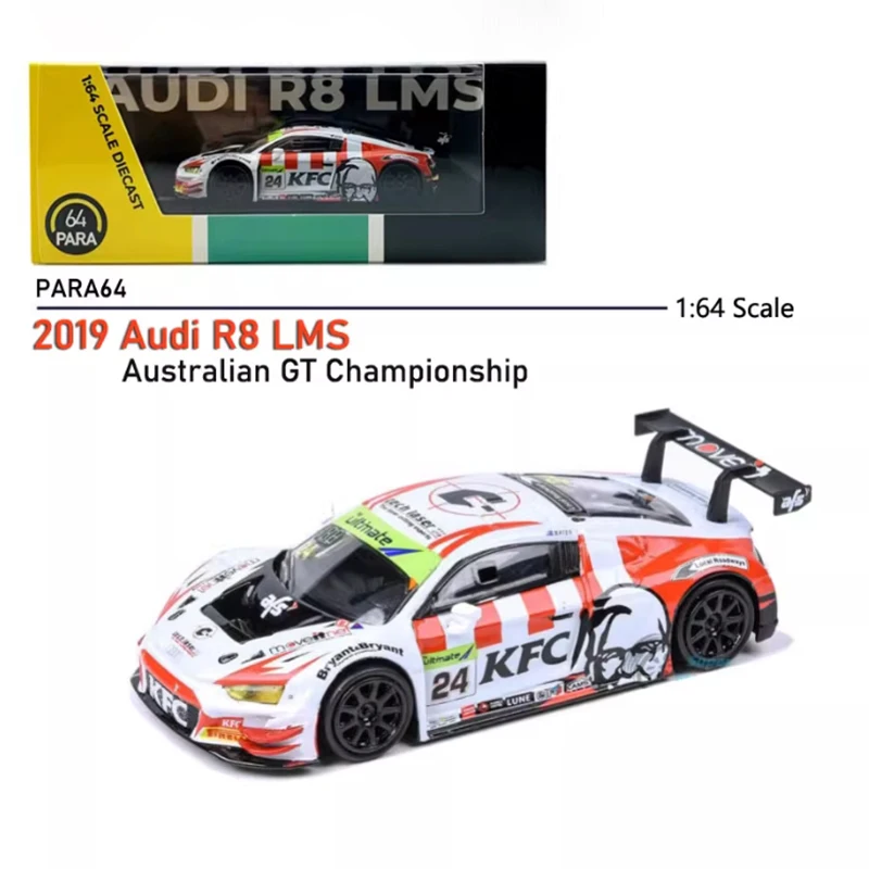 

Para64 Diecast 1:64 Scale R8 LMS Alloy Simulation Car Model Static Collection Decorated Holiday Gifts Toys Souvenir Gift