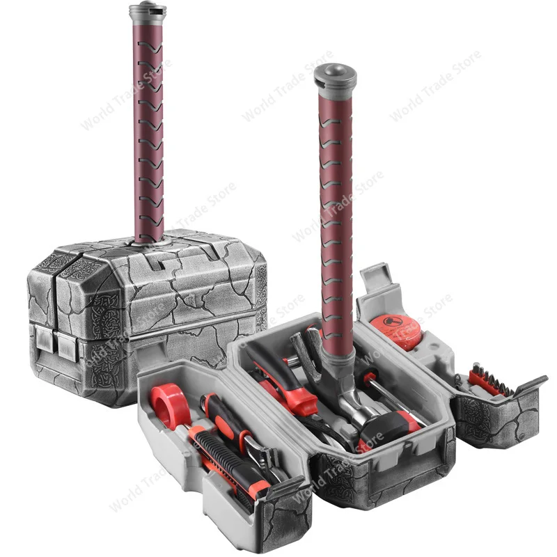 

For Thor Hammer Toolbox, Household Multifunctional Hardware Combination Tool Set, Electrician Special Vehicle Repairer