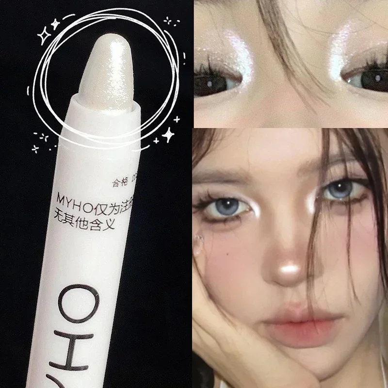 Pearly Matte Eyeshadow Stick White Eyeliner Shimmer Silver Highlighter Lying Silkworm Pen Monochrome Brightening Eye Shadow Pen