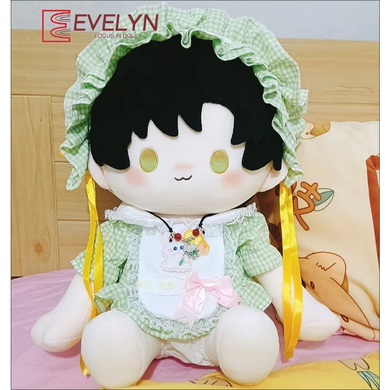 

Evelyn 40 см плюшевая кукла для сидения, одежда Love and Deepspace Xavier Zayne Rafayel ralayo Sylus Caleb, платье, аксессуары для волос