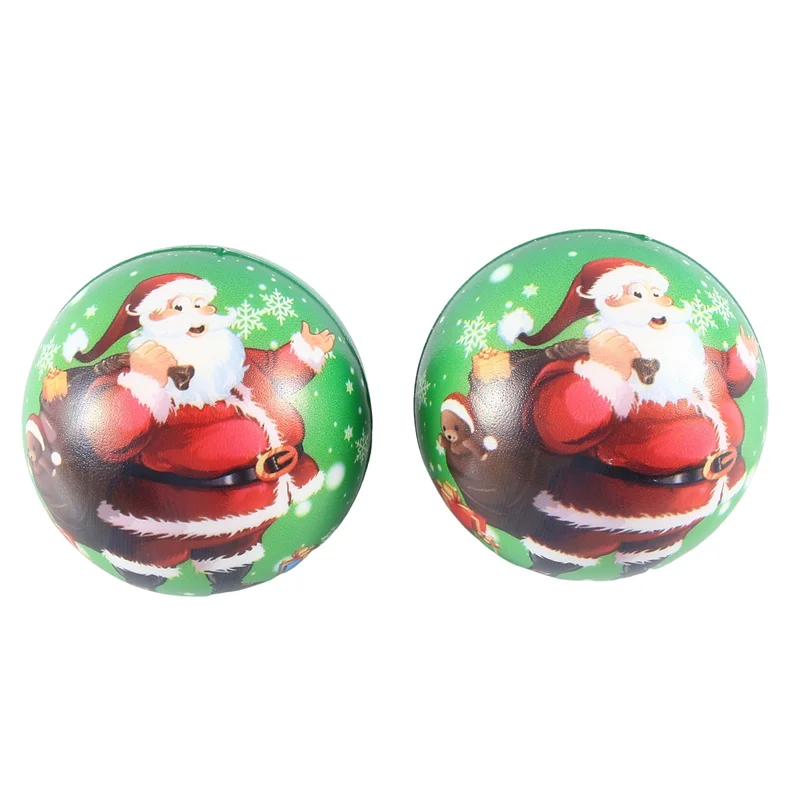 12pçs pu mole antiestresse, boneco de neve de papai noel, presente de natal, recuperação lenta, antiestresse, espremer durável