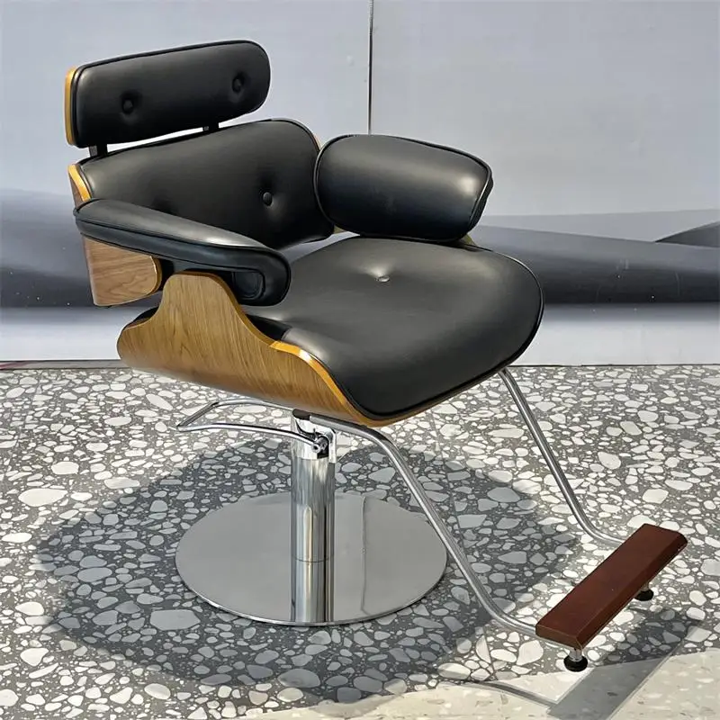 Luxury Cosmetic Barber Chair Beauty Styling Floor Barber Chair Salon High Hydraulic Facial Silla De Barbero Beauty Furniture