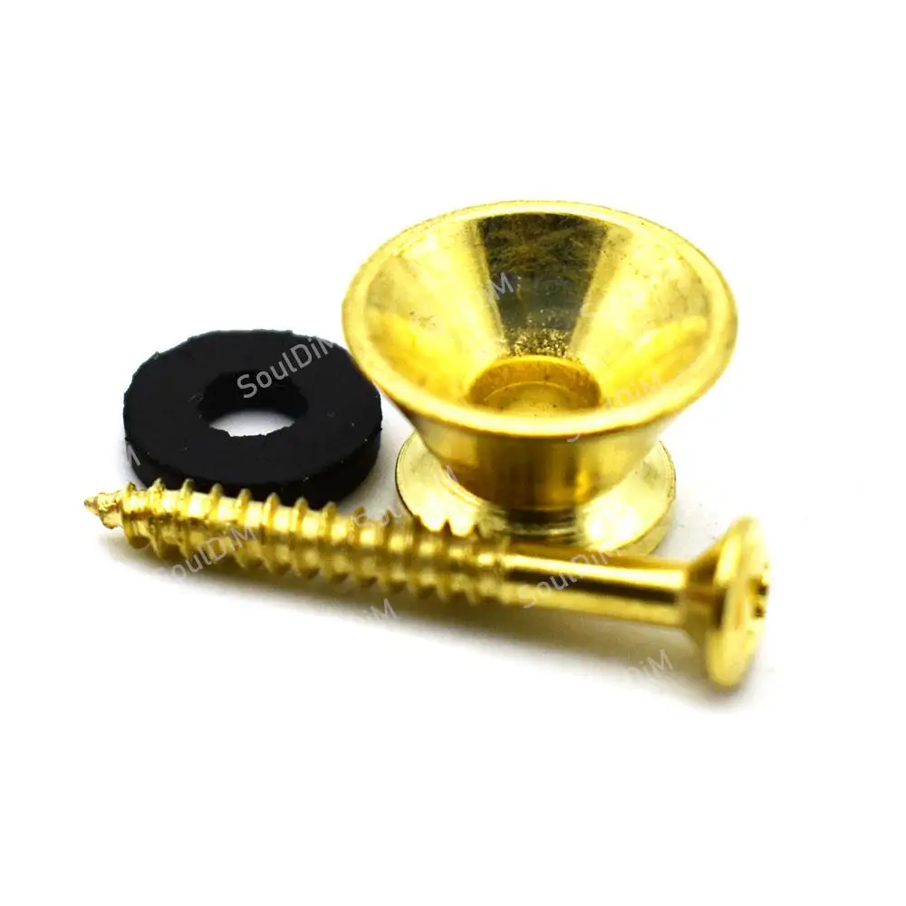 20 قطعة قفل حزام طلاء معدني لملحقات الجيتار الصوتي الكهربائي