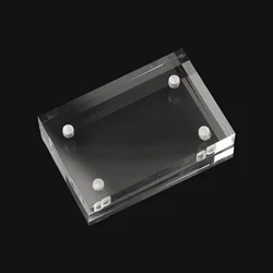 1pcs Transparent Acrylic Photo Frame Magnetic Poster Display Stand Thick Display Stand Office Desktop Ornament 10+10mm