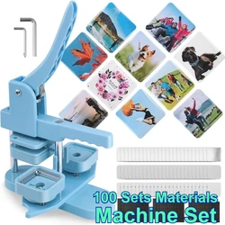 Three Colors Square Refrigerator Badge Machine 50x50mm Is Suitable for Making Fridge Magnets/Badge Pins As A Gift for Children
