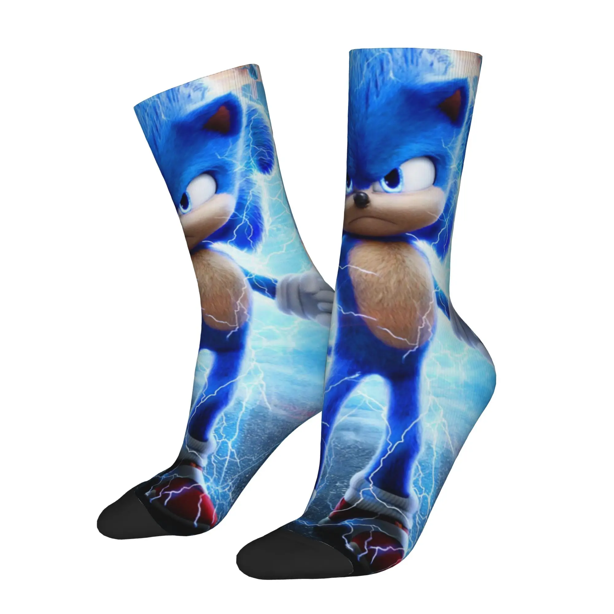 Hip-hop S-Shadow The Hedgehogs Basketball Socks Long Socks for Women Men Non-slip