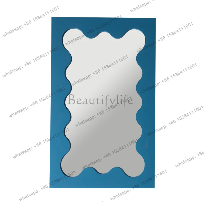 Design Full Body Mirror Aesthetic Nordic Dressing Square European Mirror Funky Frame Modern Spiegel Wand Living Room Decorations