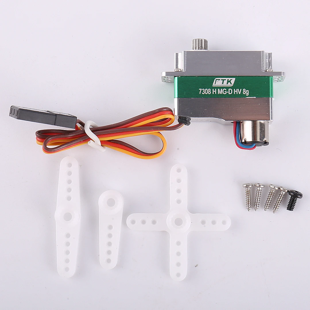 PTK 7308 MG-D 8g servo Wholesale digital Metal tooth metal case model airplane DLG, F5B F5L F3D F3K Glider aircraft servo