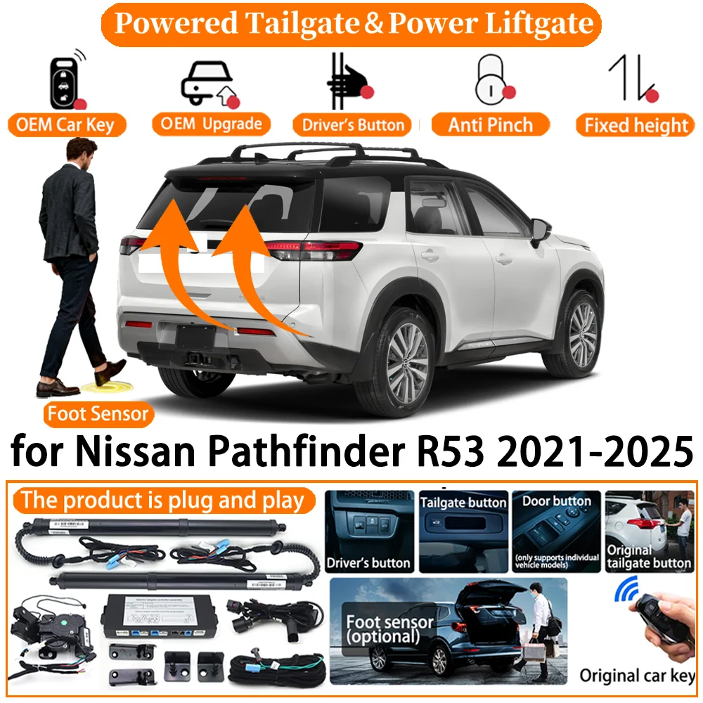 

ZhuCamX Car OEM Smart Powered Tailgate system for Nissan Pathfinder R53 2021-2025 Automatic Electric Power Tailgate Strut kit