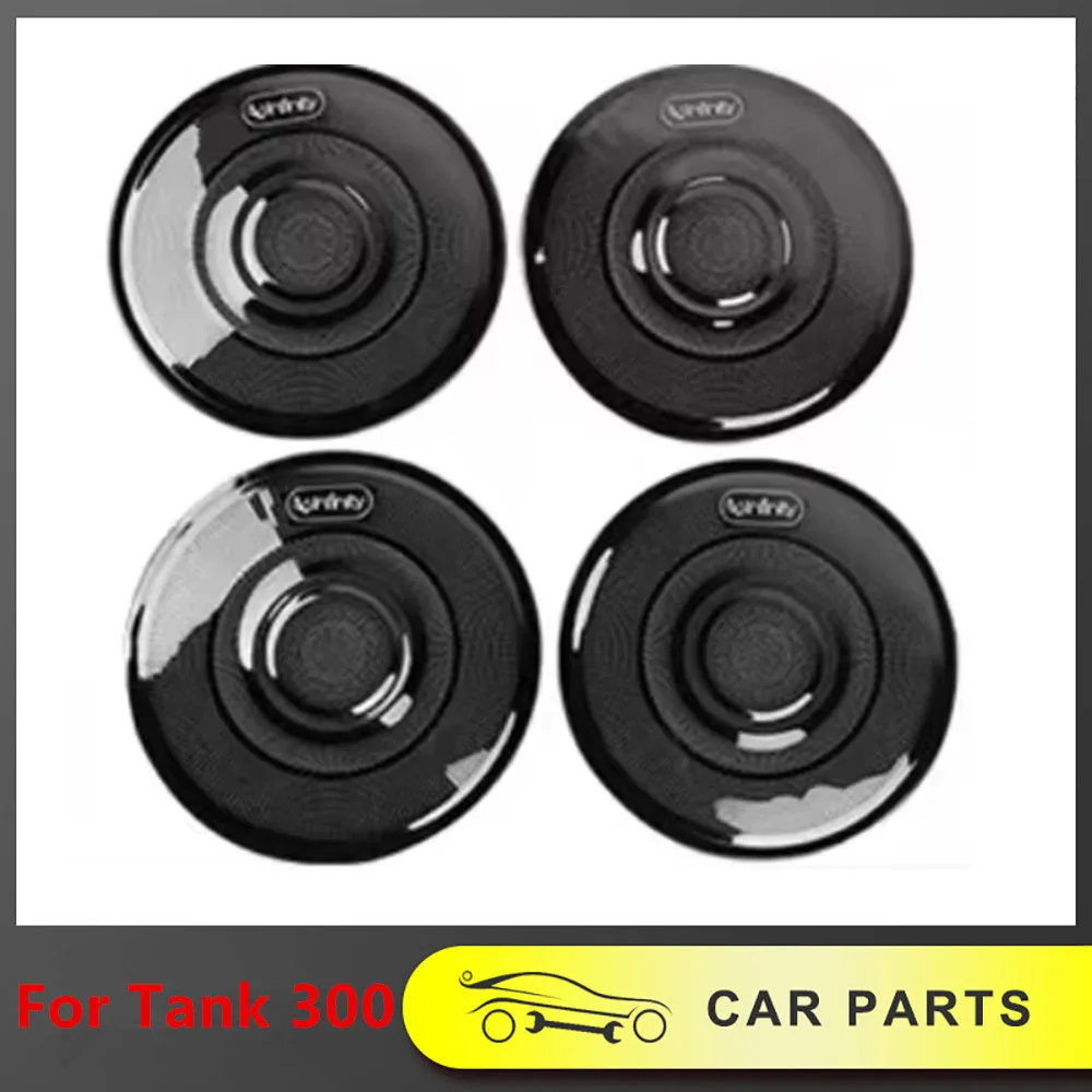 

Suitable For WEY Tank 300 Car Door Horn Cover Sound Frame Stainless Steel Decorative Sticker Interior Decoration Modification