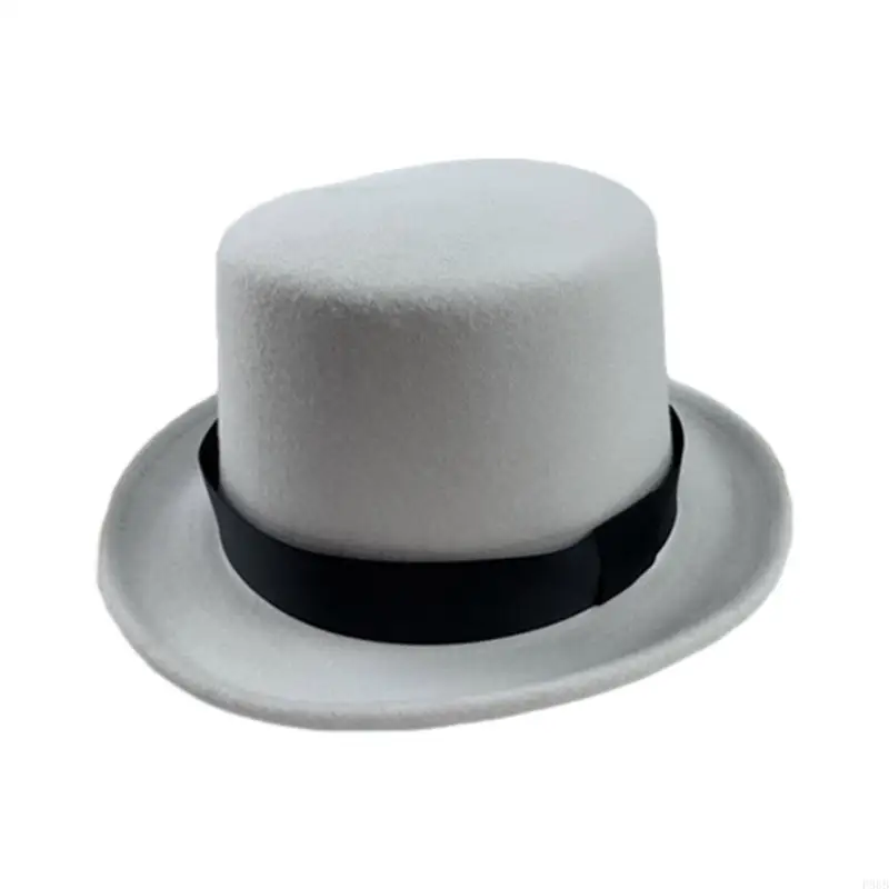 P88B Vintage Hat Magician Costume Cosplay Halloween Props Party Supplies Gentleman Ringmaste Role Play Men Women