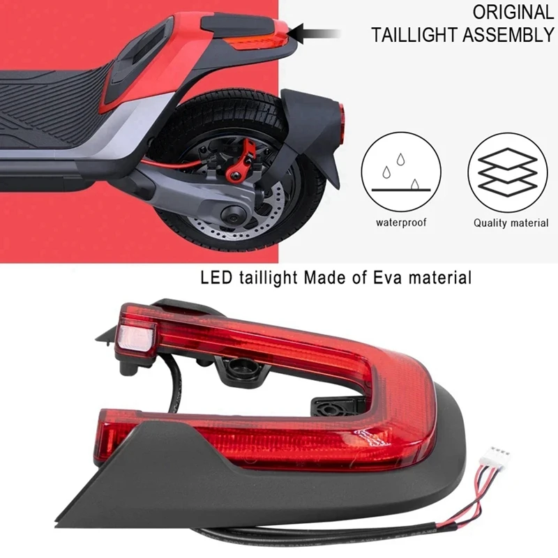 Rear Tail Light For Segway-Ninebot P65 P65U P65A P65E P65D P100SU P100SE Electric Scooter Warning Taillight Parts