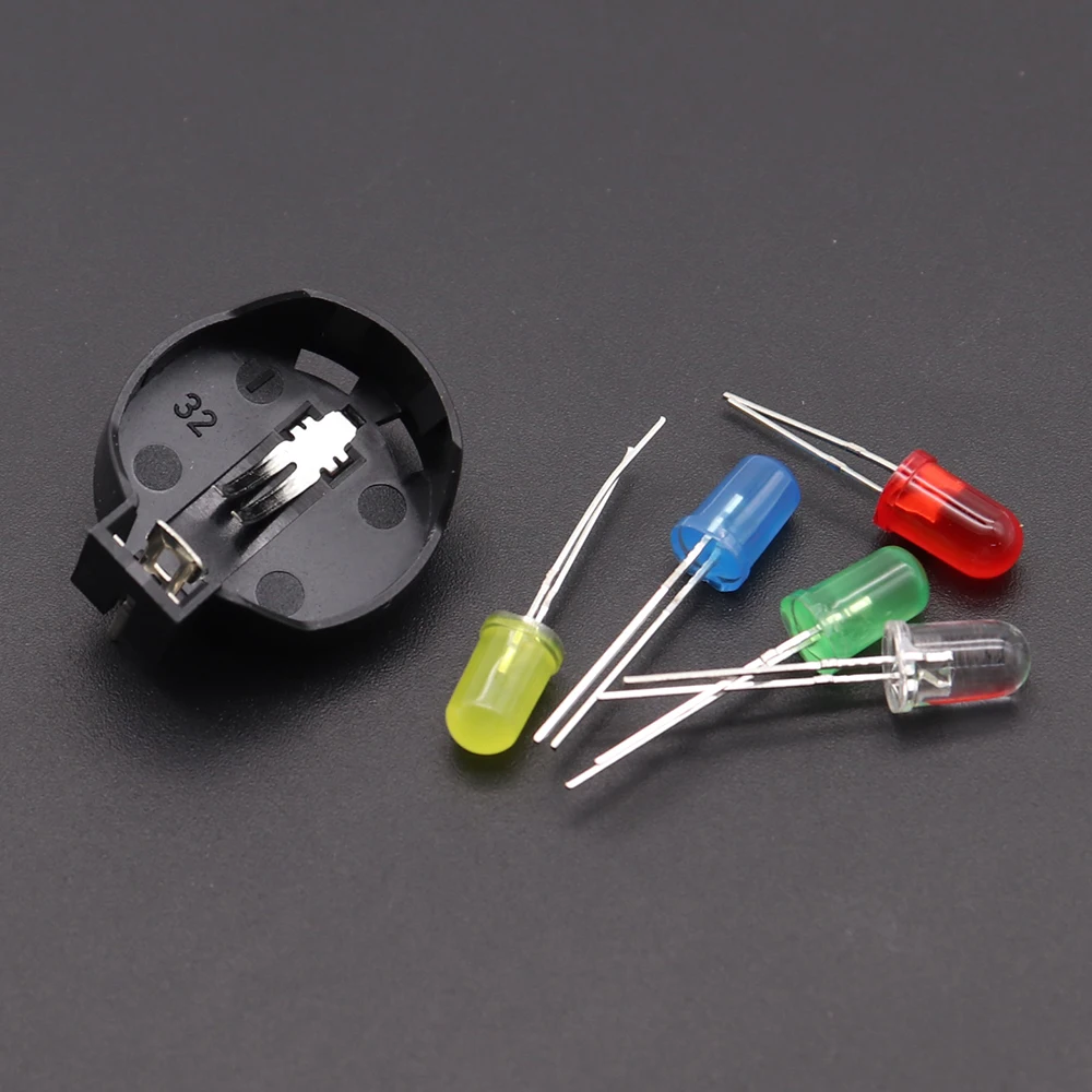 

Порты контроллера постоянного тока SEGA Dreamcast, комплект светодиодов питания для печатной платы, предохранитель, конденсатор, держатель батареи, комплект для GAMECUBE NGC BATTERY UPGRADE