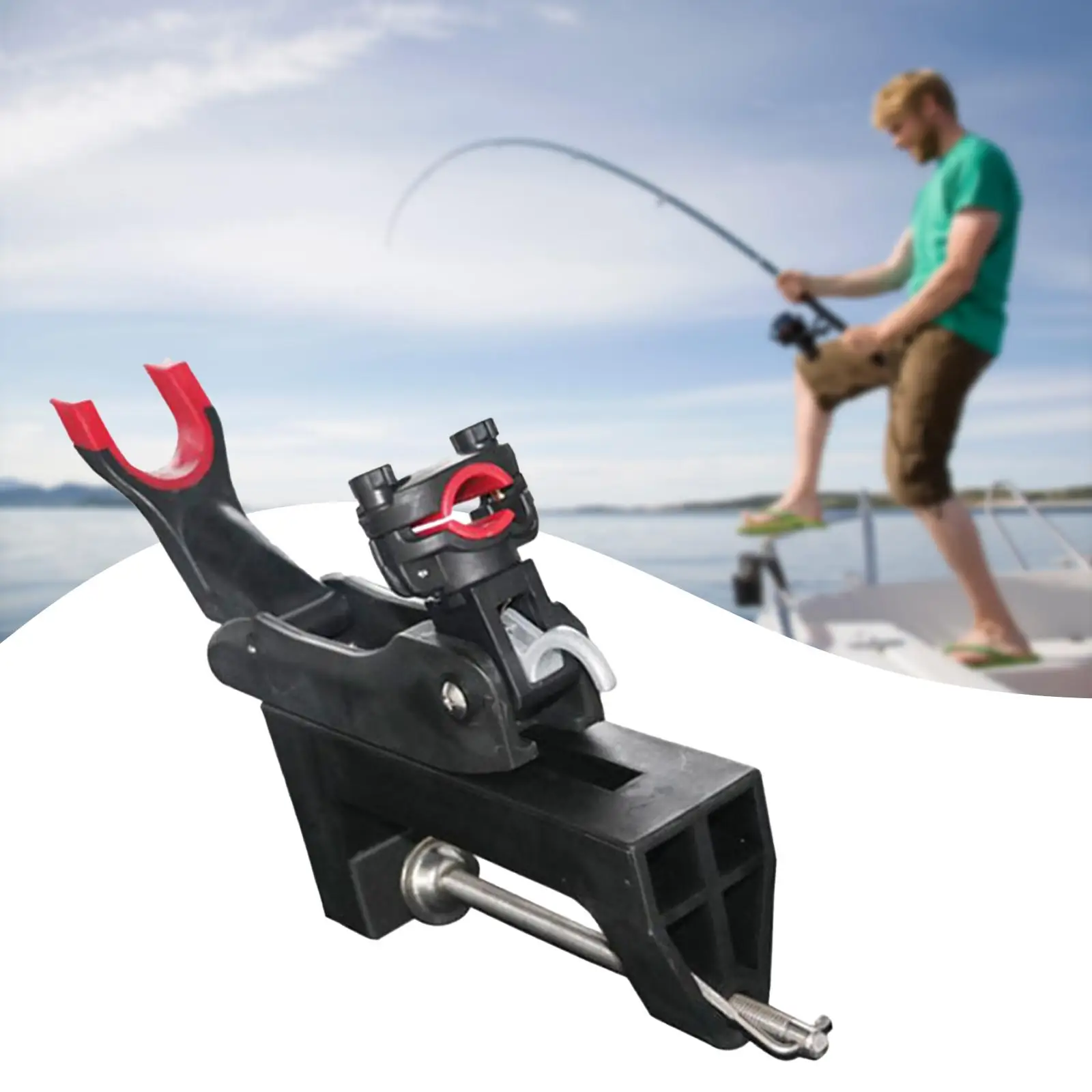 Fishing Boat Rods Holder with Clamp Fishing Boat Rod Bracket for Yacht Canoe