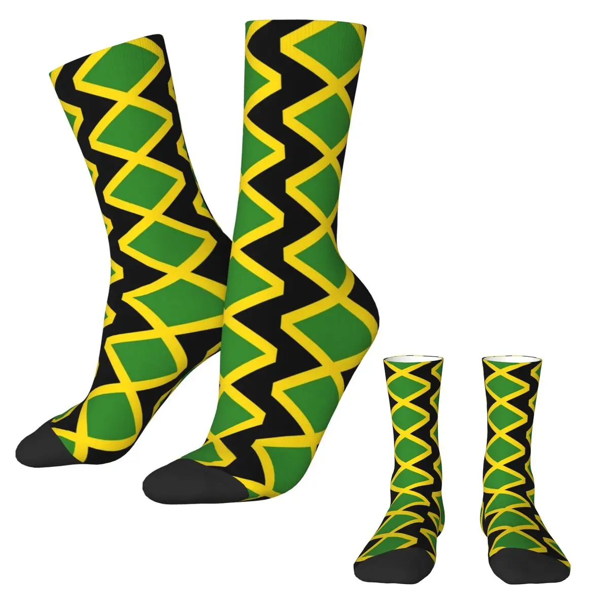 Jamaican Flag Socks Jamaica Cushion Kawaii Stockings Autumn Anti Bacterial Couple Socks High Quality Design Cycling Socks