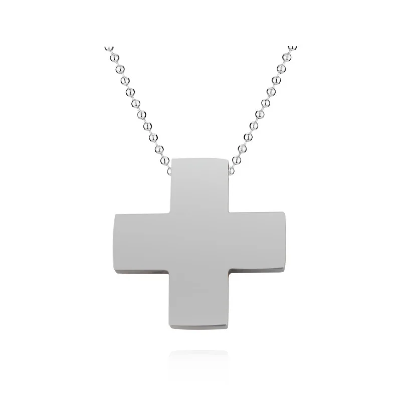 Neon Genesis Evangelion Anime Figures Katsuragi Misato's Cross Alloy Necklace Cross Pendant Cosplay Beads Chain Amulet Necklaces