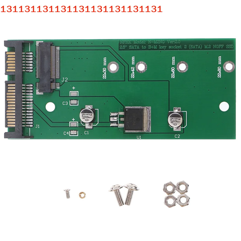 M.2 NGFF SSD to 2.5 Inch SATA Adapter Card Convert M2 to SATA3 External Storage Drive Adapter