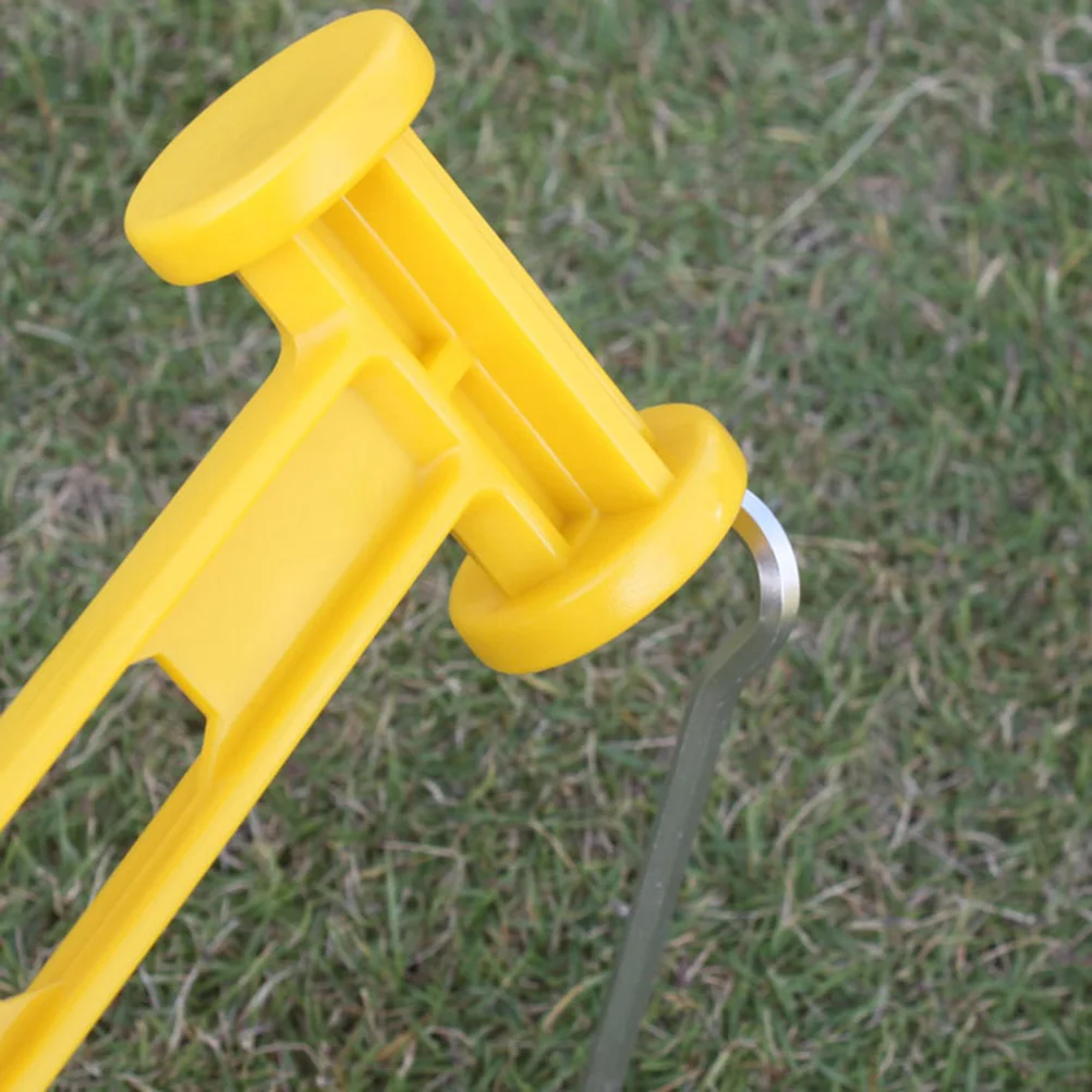 Outdoor Awning Canopy Tent Peg Stake Plastic Mallet Camping Tent Hammer (Yellow) plastic hammer plastic tent peg hammer