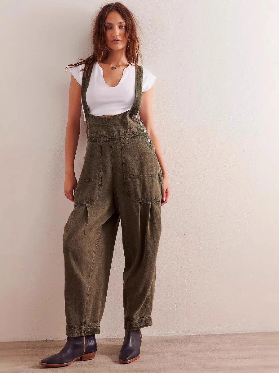 ملابس نسائية من Street Sle من قماش الدنيم فضفاضة تناسب عالية الخصر سراويل ثي الدنيم باللون الأزرق مقاومة للاهتراء وقابلة للتنفس