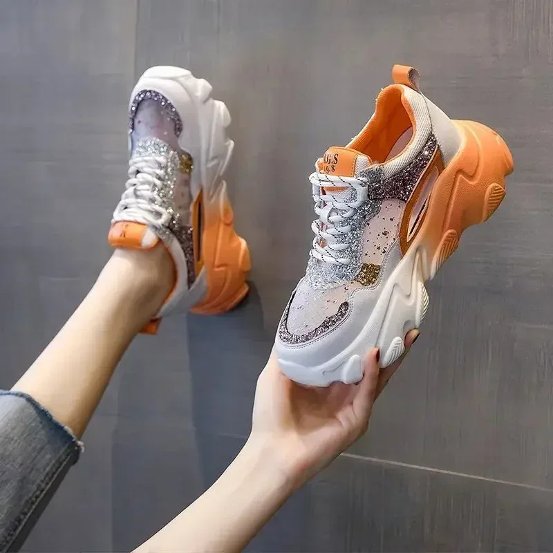 Athletic Sneakers Women\'s Sports Shoes High on Platform Ladies Footwear New Arrival 2025 Casual Sale Designer Luxury 39 Offer H