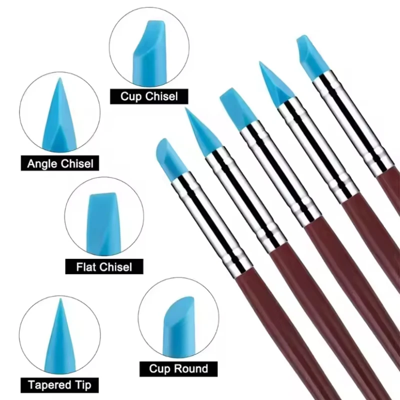5Pcs Silicone Clay …