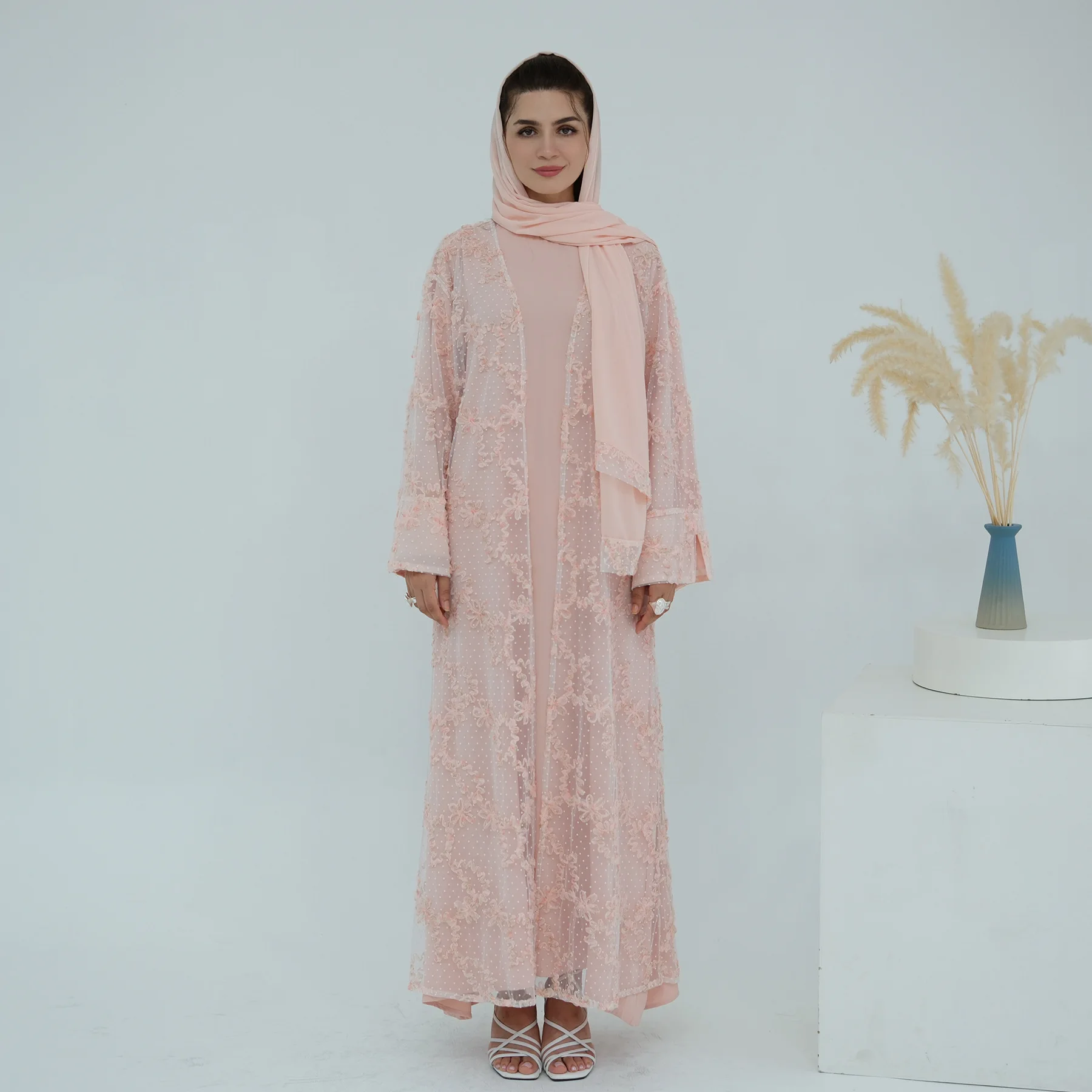 

Мусульманские комплекты, кружевное кимоно, кардиган, Дубай, Абая, женская исламская одежда, турецкий кафтан, кафтан Ид Джалабия Сабея, кафтан, марокканский женский халат