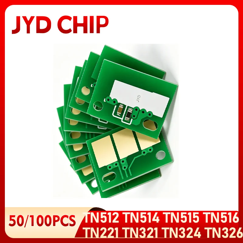 TN321 TN324 TN512 TN516 Toner Cartridge Chip TN515 For Konica Minolta Bizhub C554 C454 C458 C558 C658 C258 C308 C368 C364 C284