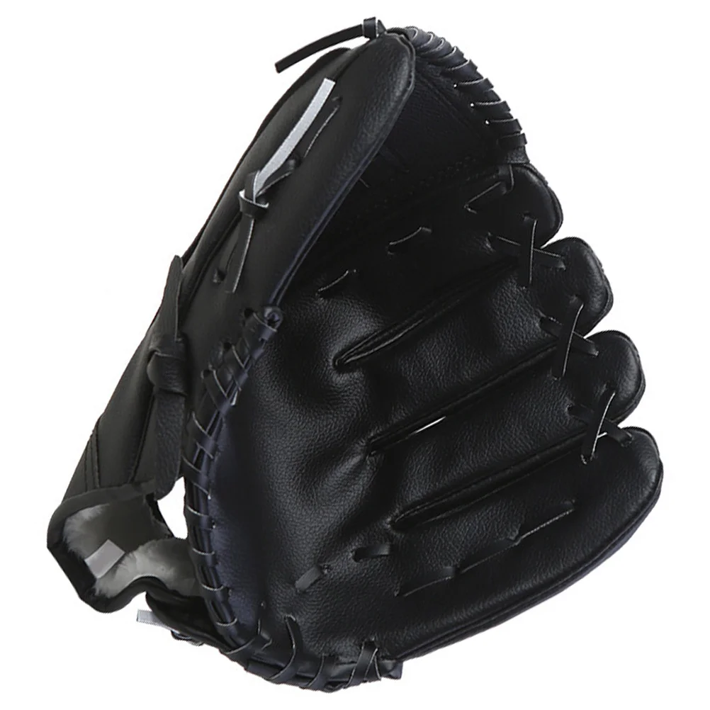 

Baseball Glove Youth Softball Black Catchers Pitcher Training Batting Durable PU Exquisite Comfortable Shockproof