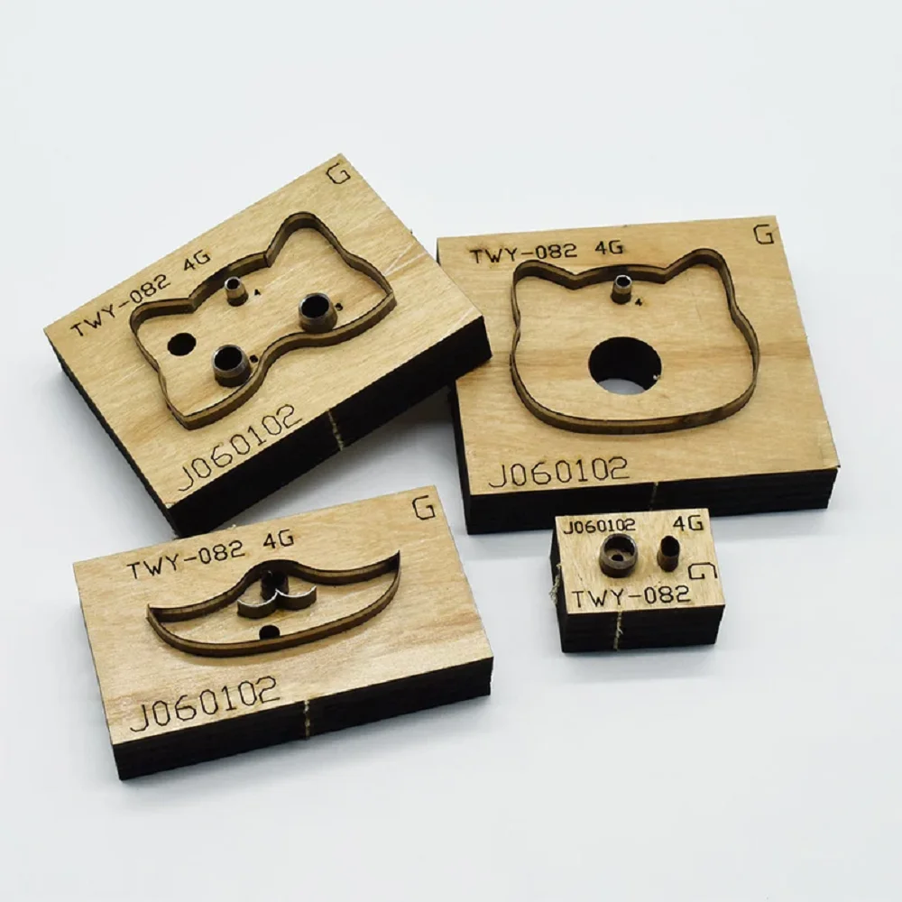 Metal Cutting Die Wood Die Cutting Accessories, DIY Wooden Die, Cute Kitten Wooden Knife Mold, New