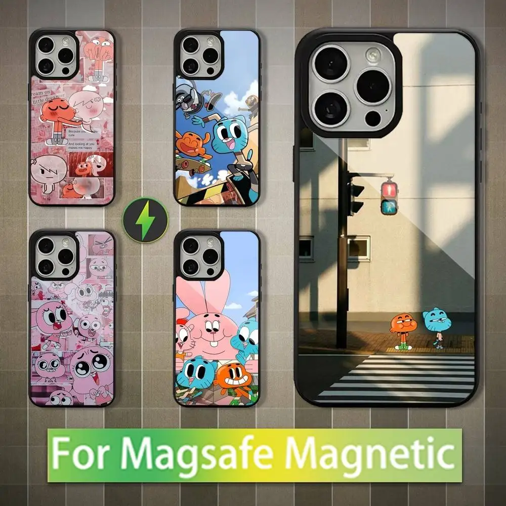 

AMAZING WORLD OF G-GUMBALL Phone Case For iPhone 16,15,14,13,12,11,Pro,Max,Plus,Mini,Magsafe,Magnetic Wireless Charging Case