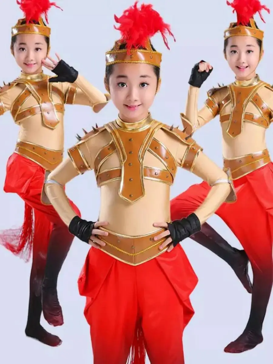 

Eighth Little Lotus Spirit Racing Costume Children's Animal Suit Dance Performance Outfit Polyester Stage Performance