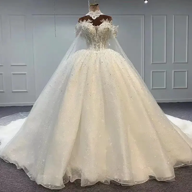 

Alonlivn 2023 CUSTOM MADE Wedding Dress With Sleeve Elegant Satin Bridal Gown