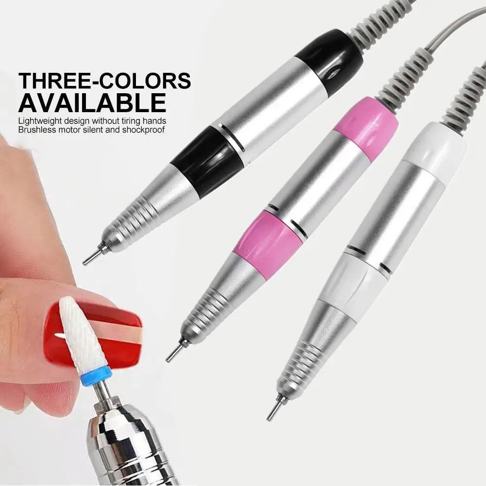 Elektryczny pilnik do paznokci PLUG Akcesoria do pilników do paznokci Narzędzie do polerowania Frezarka Uchwyt do pilnika do paznokci Rękojeść do pedicure Szlifierka ﻿   Manicure A2Z3